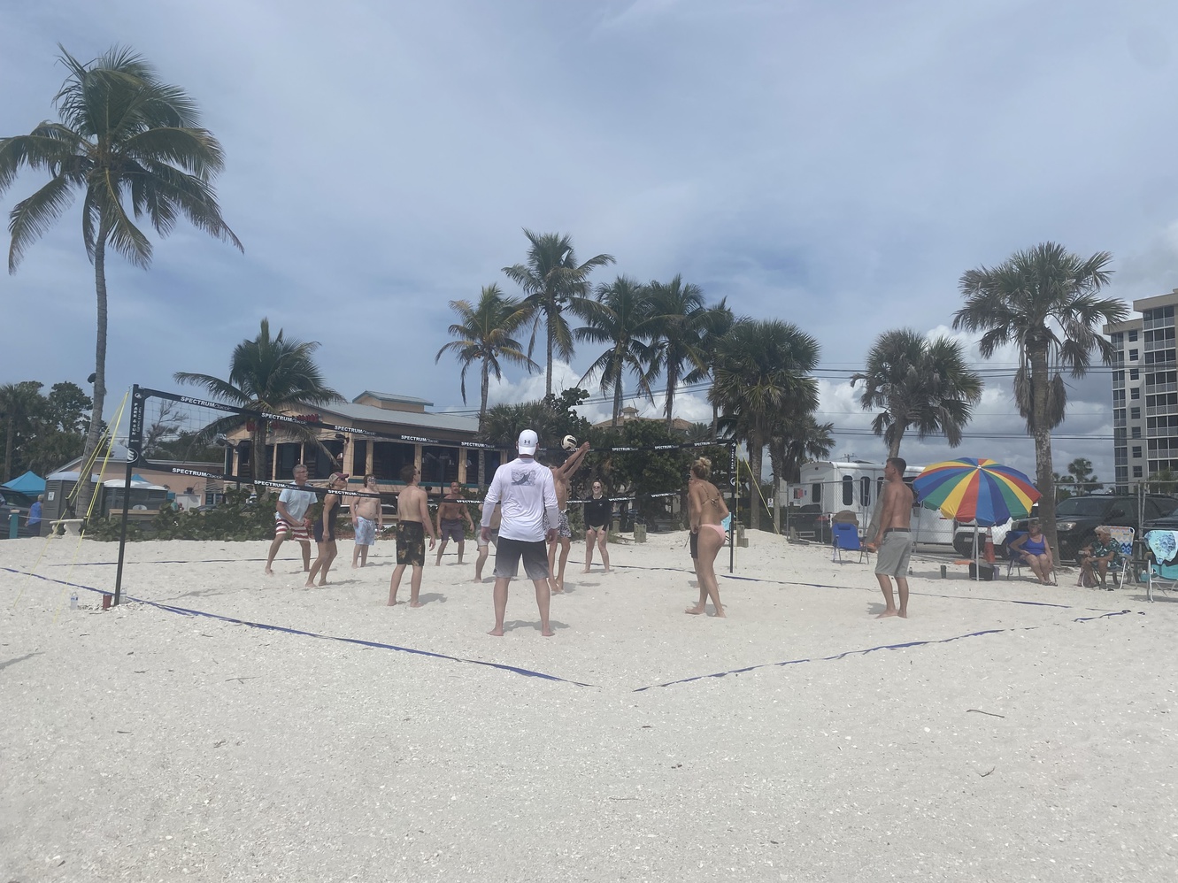 There is a
      sand volley ball court at Bonita Beach.