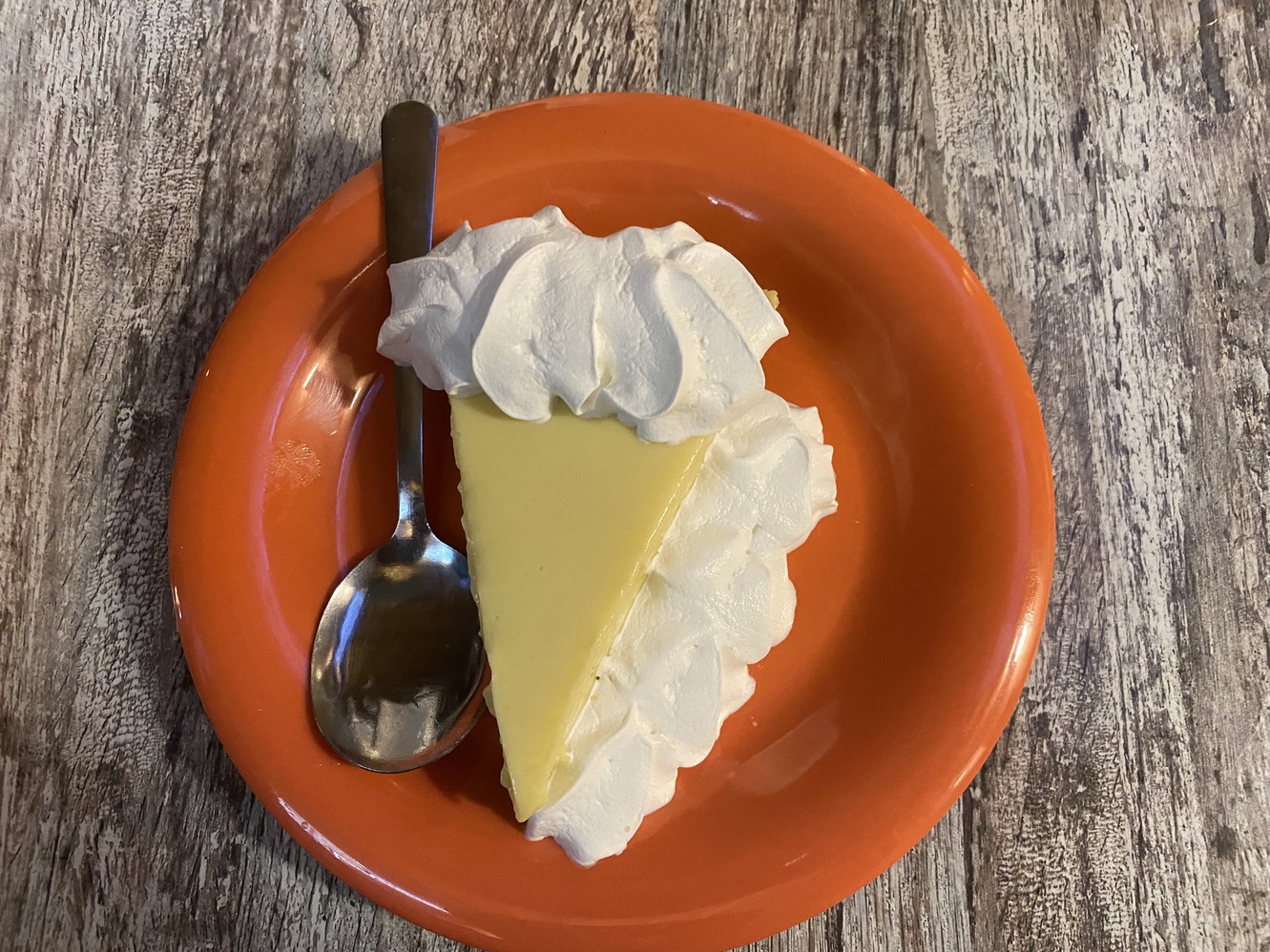 A piece of key
      lime pie is great with a shrimp basket.