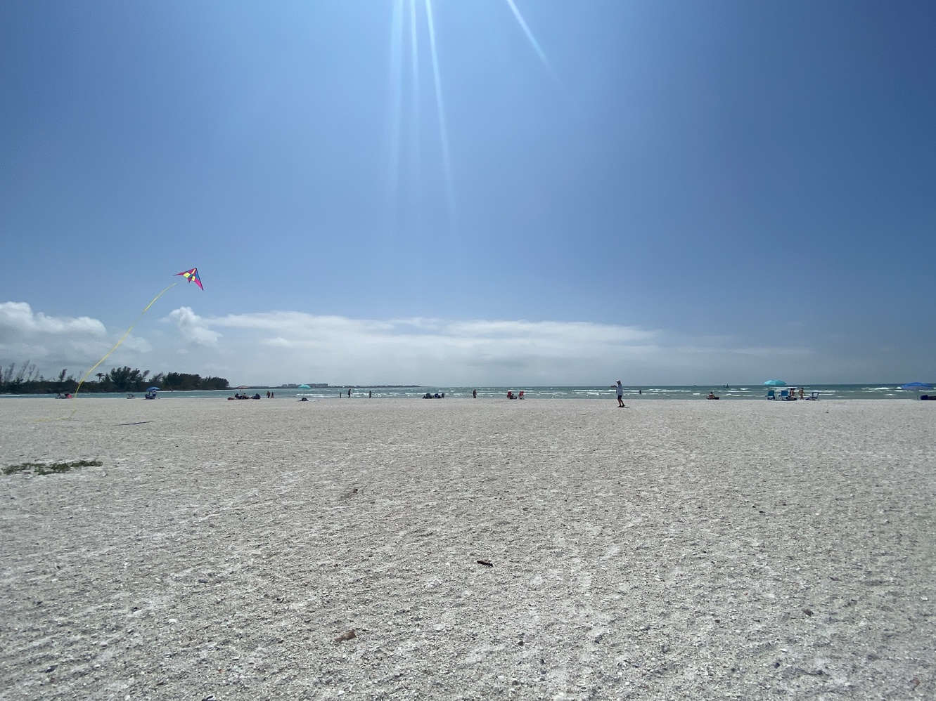 The beach and the
      sky seem to go on forever into tomorrow.